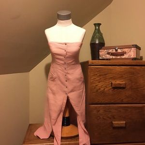 Cute coral farm dress